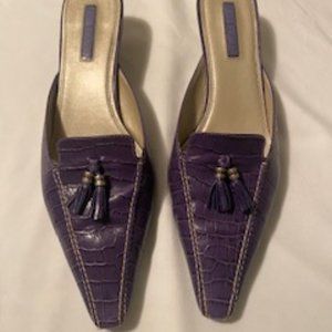 Purple Croc  Print Mule with Tassel by Unisa.  1 1/2 inch heel   Size 9B